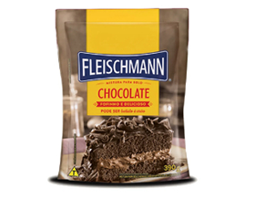 Mistura Para Bolo Fleischmann Chocolate 390g