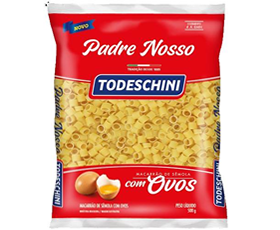 Macarrão Todeschini c ovos 500g Padre Nosso