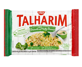 Macarrão Instantâneo Brócolis ao Molho BrancoM Nissin Miojo Talharim 99g