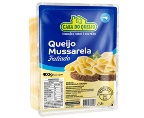 Queijo Mussarela Casa do Queijo Fatiado 400g