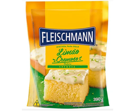 Mistura Para Bolo Fleischman Limão Cremoso 390G